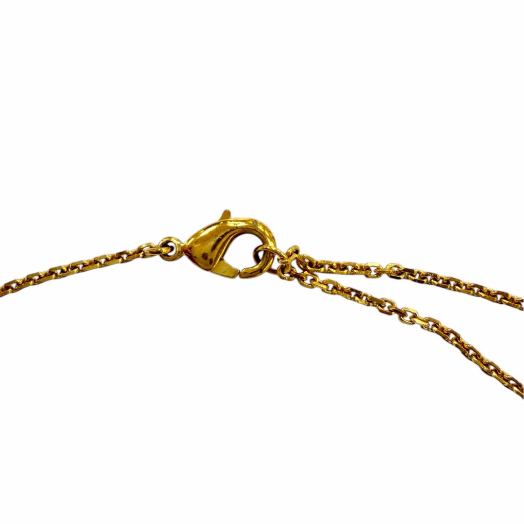 美品☆DIOR ディオール N1033CDLCY Clair D Lune クレールディリュヌ ネックレス エコパール・ラインストーン ゴールド 箱・保存袋付き