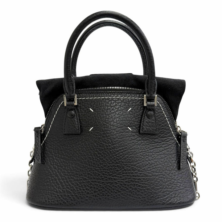 良品△Maison Margiela 11 メゾンマルジェラ11 S56WG0081 5AC マイクロ レザー 2WAY チェーン ハンド ショルダーバッグ 定価299200円