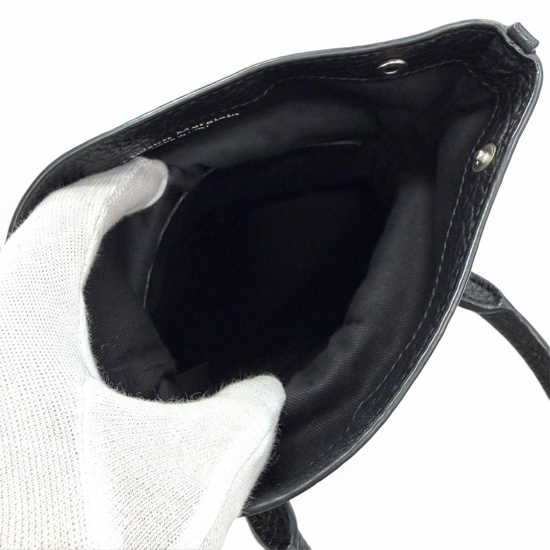 良品△Maison Margiela 11 メゾンマルジェラ11 S56WG0081 5AC マイクロ レザー 2WAY チェーン ハンド ショルダーバッグ 定価299200円