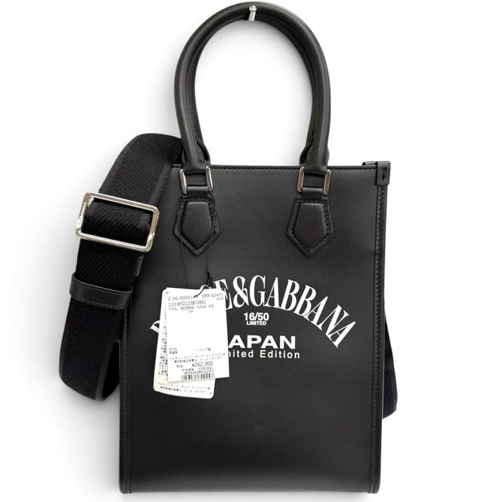 極美品□DOLCE&amp;GABBANA ドルチェ＆ガッバーナ BM2123 レザー 日本限定品 スモールクロスボディバッグ ミニトートバッグ 定価262900円