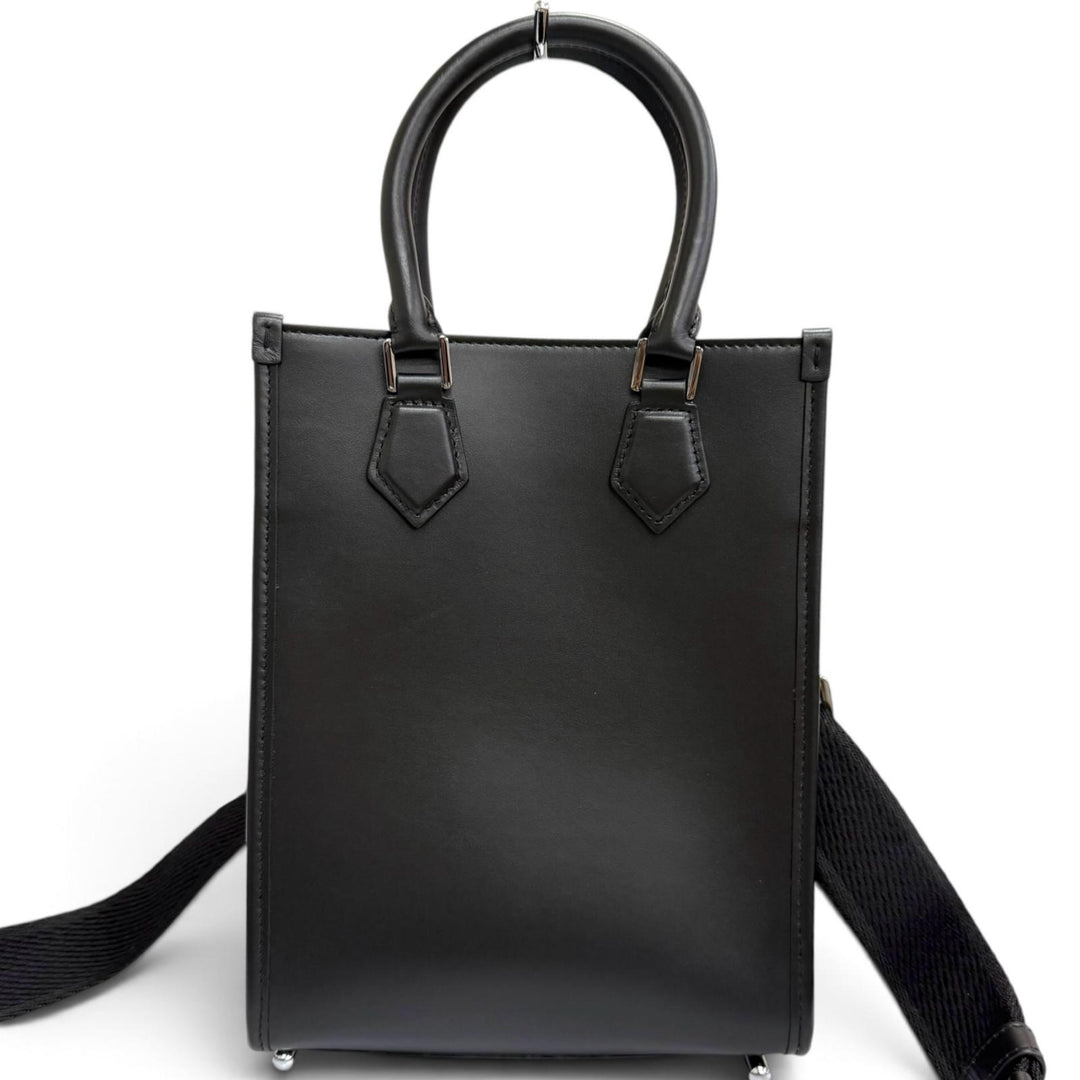極美品□DOLCE&amp;GABBANA ドルチェ＆ガッバーナ BM2123 レザー 日本限定品 スモールクロスボディバッグ ミニトートバッグ 定価262900円