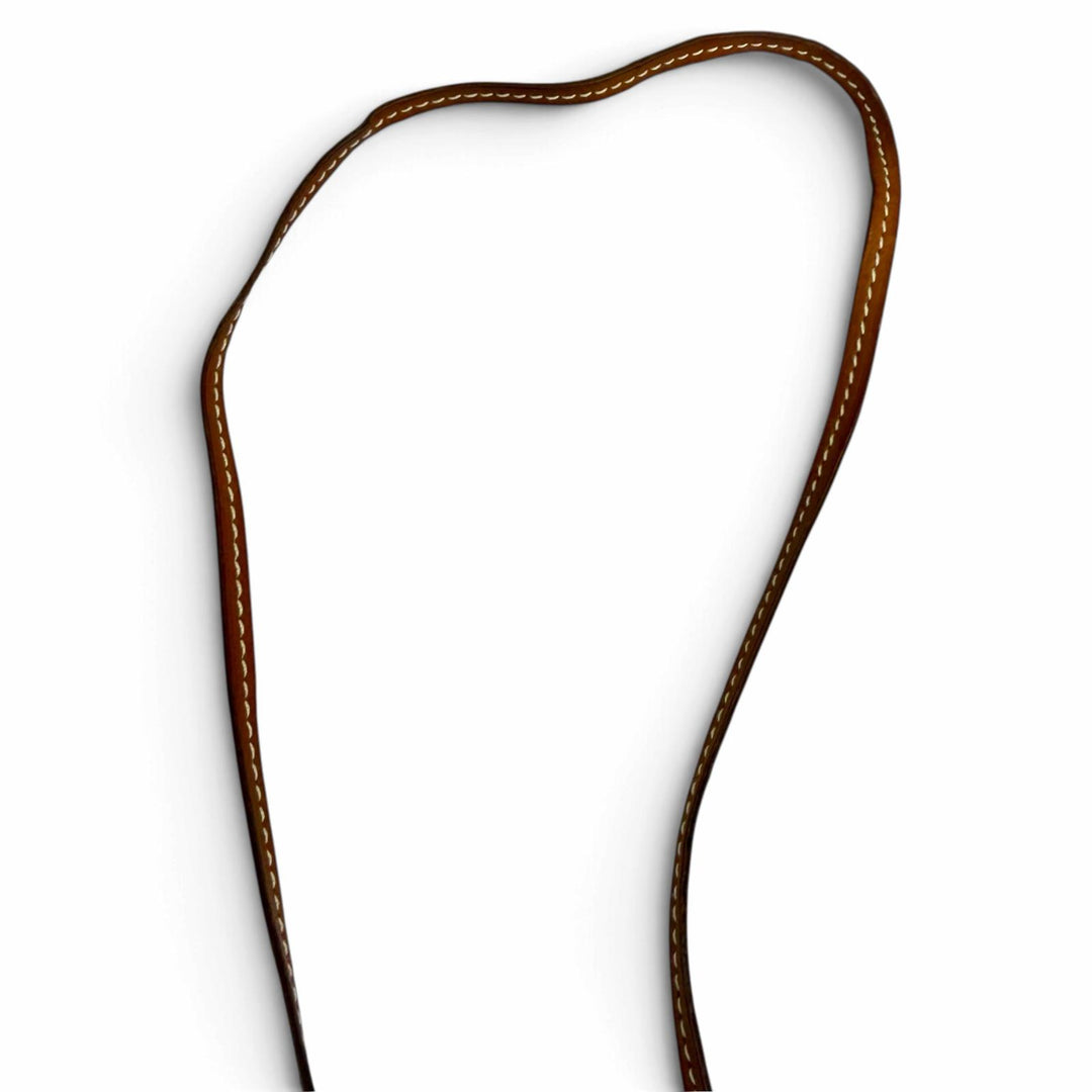 良品□HERMES エルメス ヴォーバレニア マルジェラ期 ラージ クロシェット ネックレス アクセサリー ゴールド □B刻印 フランス製 メンズ