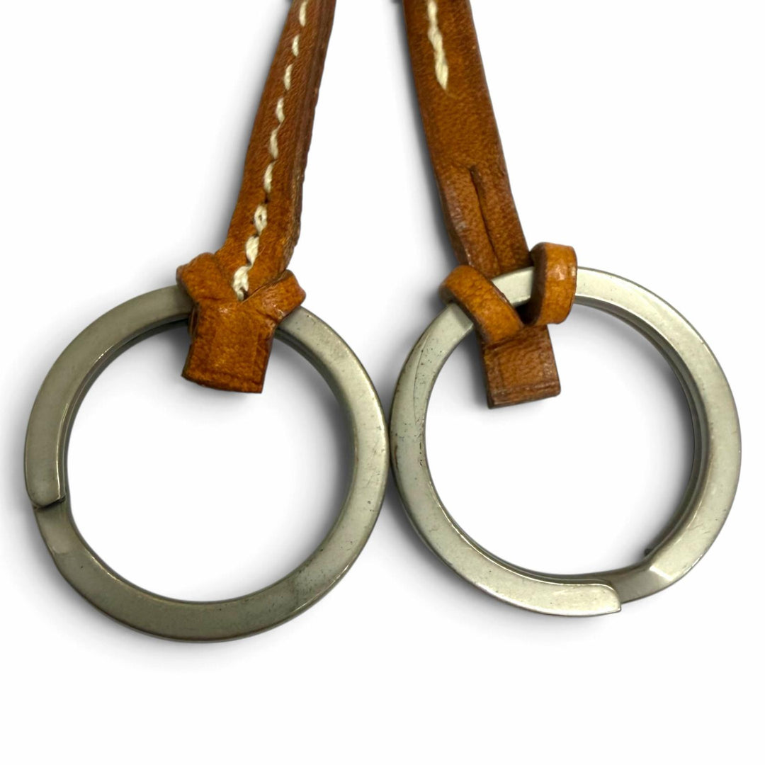 良品□HERMES エルメス ヴォーバレニア マルジェラ期 ラージ クロシェット ネックレス アクセサリー ゴールド □B刻印 フランス製 メンズ