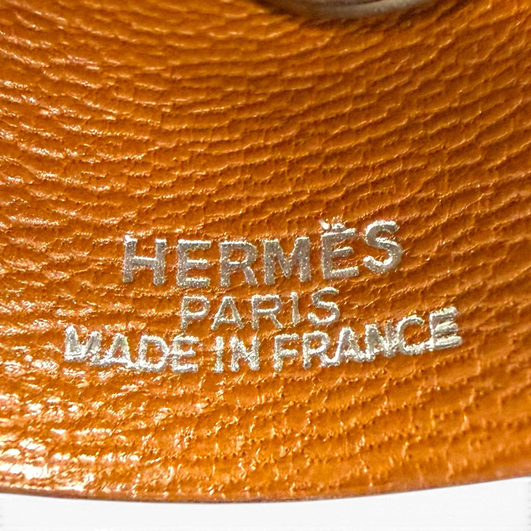 良品□HERMES エルメス ヴォーバレニア マルジェラ期 ラージ クロシェット ネックレス アクセサリー ゴールド □B刻印 フランス製 メンズ