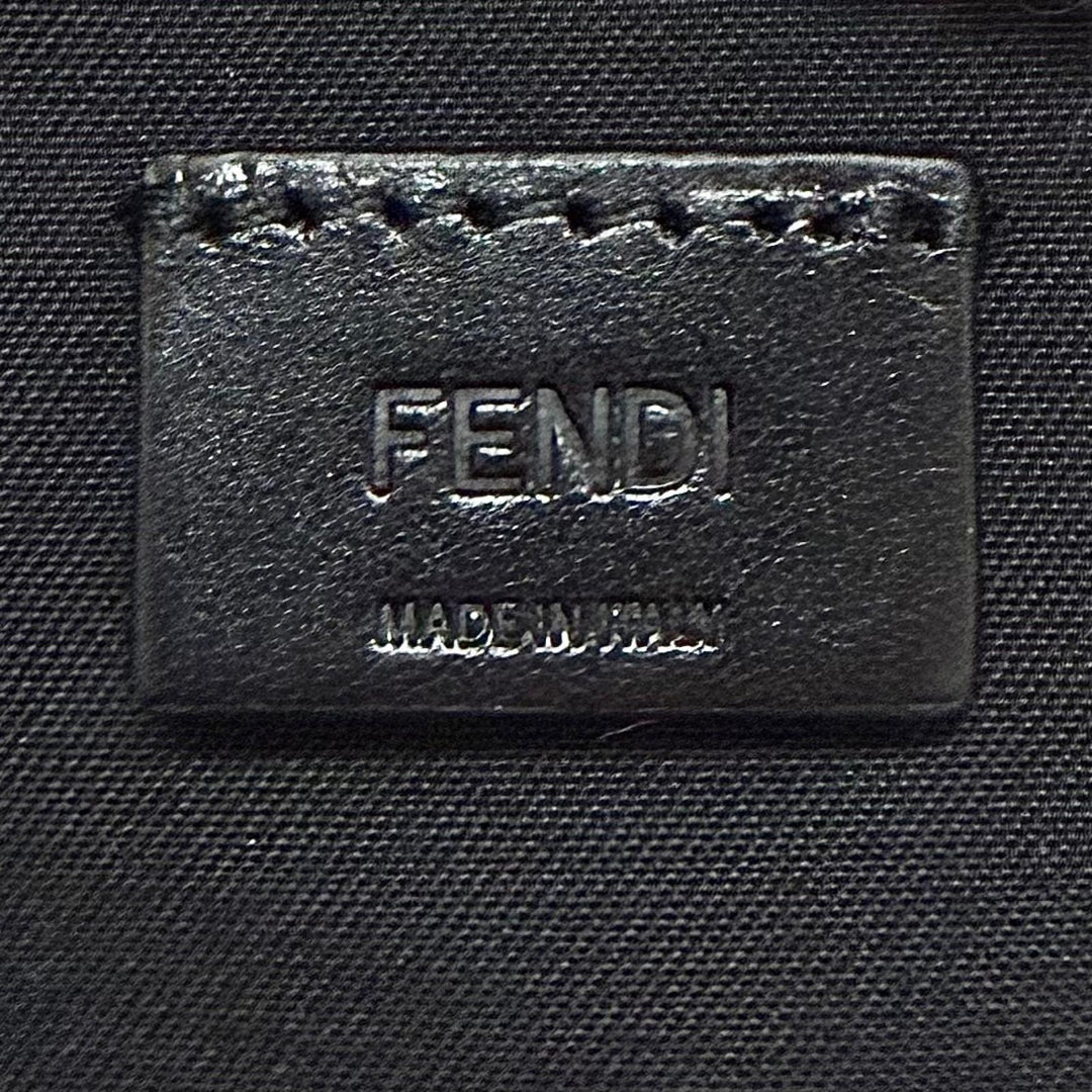極美品▼FENDI フェンディ 7VA672 フルグレインカーフレザー ルイ ミディアム FFメタル 2WAY ショルダーバッグ ブラック 定価397100円