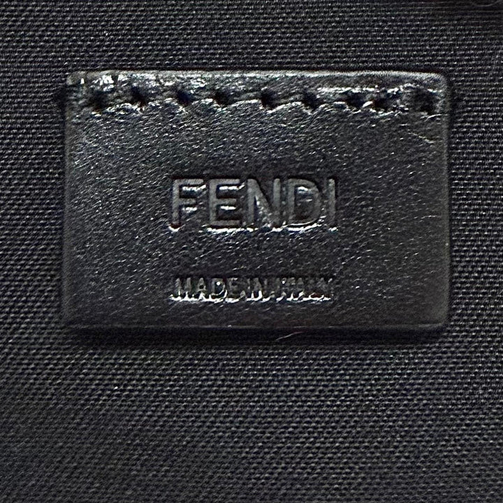 極美品▼FENDI フェンディ 7VA672 フルグレインカーフレザー ルイ ミディアム FFメタル 2WAY ショルダーバッグ ブラック 定価397100円