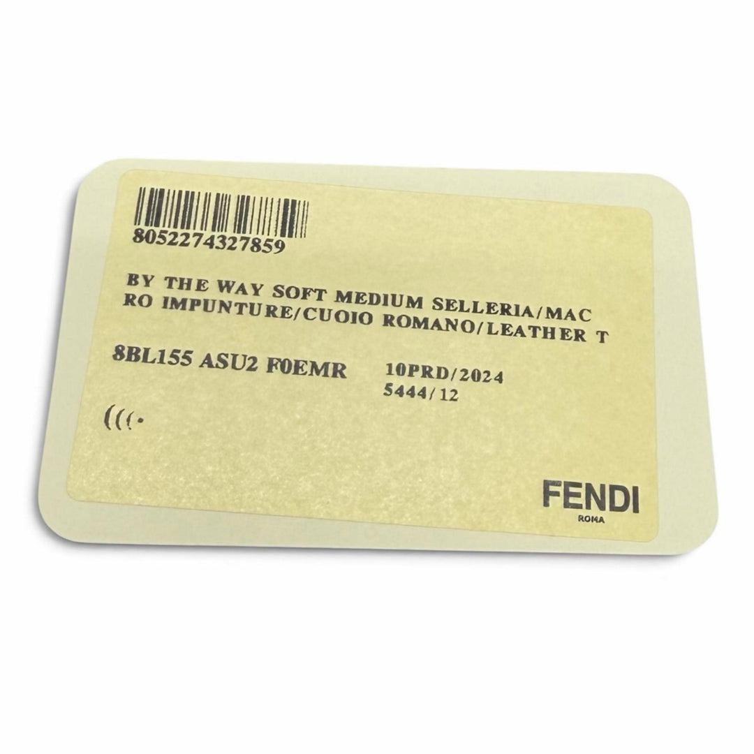 美品★FENDI フェンディ 8BL155 バイザウェイ セレリア ミディアム グレインカーフレザー ベージュ 2WAY ショルダーバッグ 定価416900円