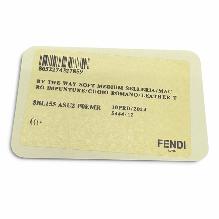 美品★FENDI フェンディ 8BL155 バイザウェイ セレリア ミディアム グレインカーフレザー ベージュ 2WAY ショルダーバッグ 定価416900円