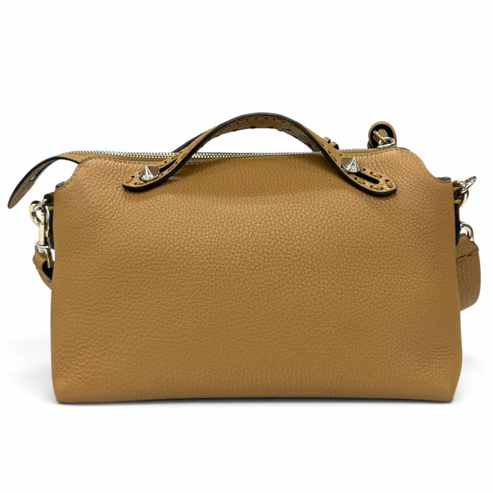 美品★FENDI フェンディ 8BL155 バイザウェイ セレリア ミディアム グレインカーフレザー ベージュ 2WAY ショルダーバッグ 定価416900円