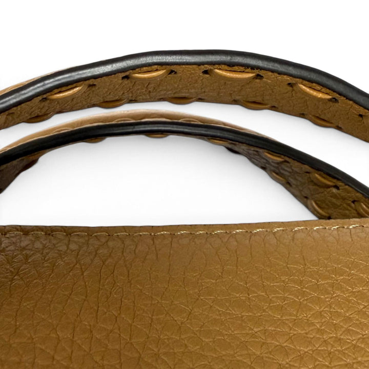 美品★FENDI フェンディ 8BL155 バイザウェイ セレリア ミディアム グレインカーフレザー ベージュ 2WAY ショルダーバッグ 定価416900円