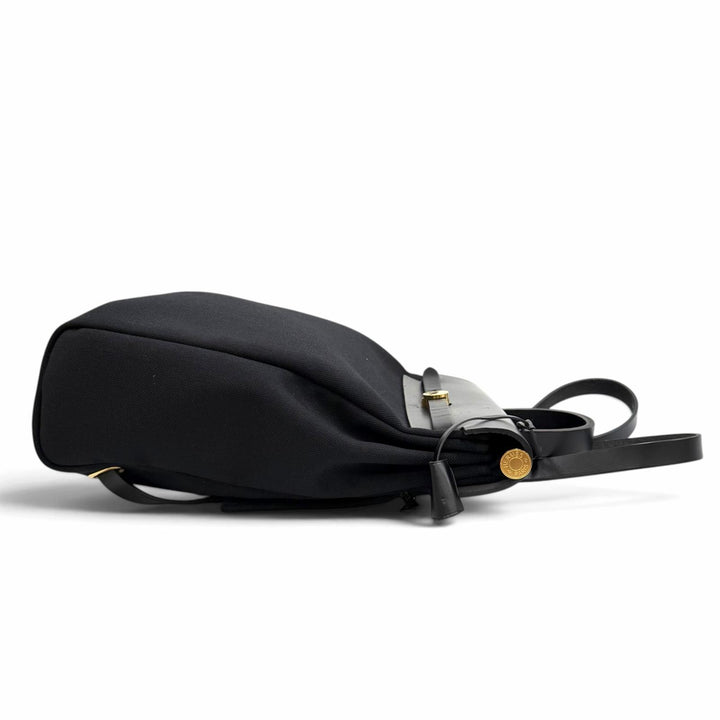 良品★HERMES エルメス エールバッグ ジップ アド PM ブラック トワルミリタリー ヴァッシュハンター リュックサック Z刻印 袋付