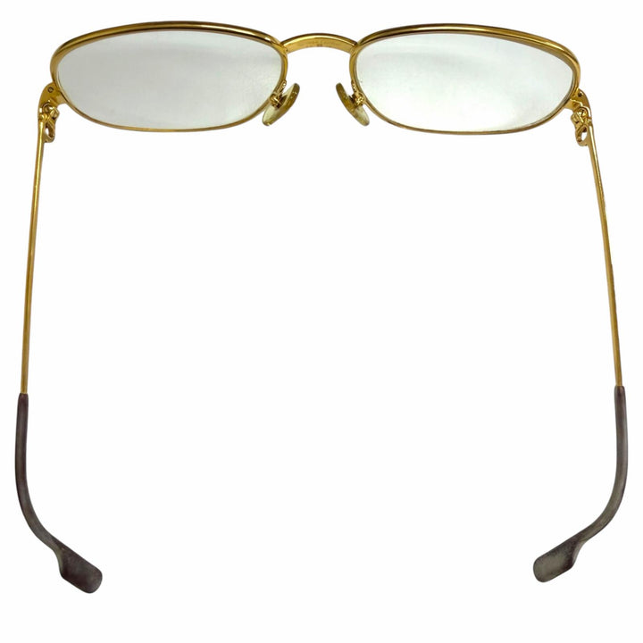 人気□Cartier カルティエ トリニティ 2Cデコール メガネ 眼鏡 アイウェア ゴールド ボルドー 56□16-130 度入り フランス製 メンズ