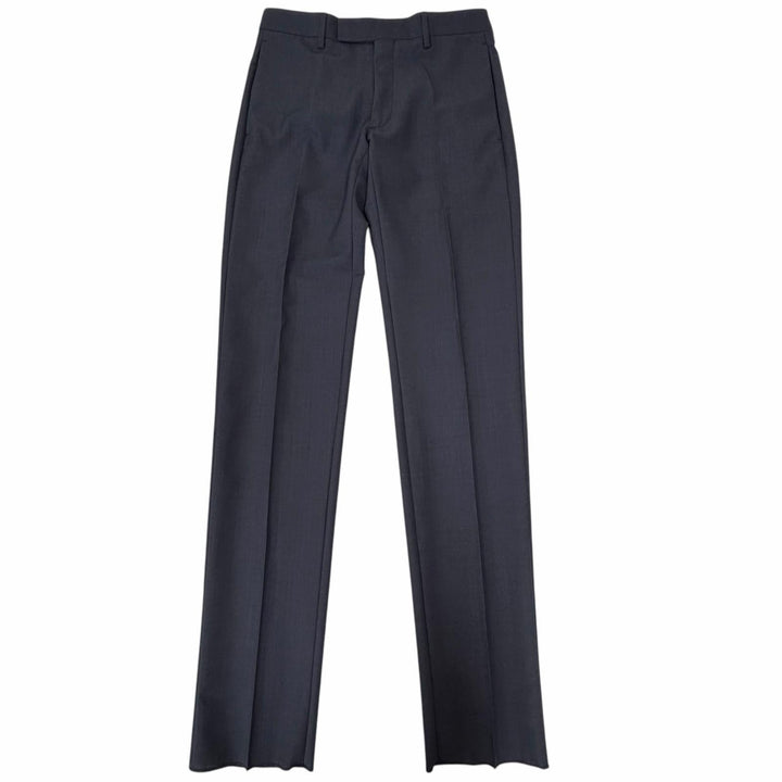 未使用品□DIOR ディオール オム 633C720A4768 ウール モヘア シングル スラックス トラウザーズ ネイビー 44C イタリア製 正規品 メンズ