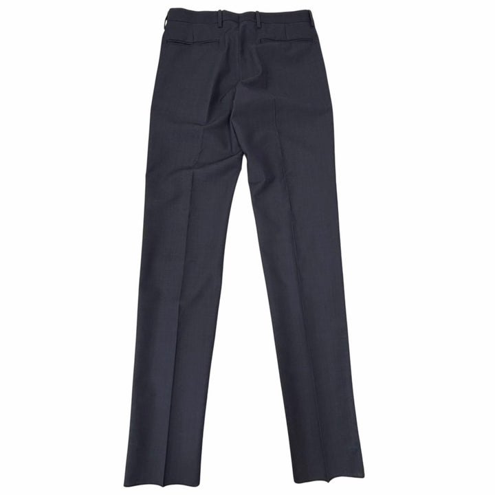 未使用品□DIOR ディオール オム 633C720A4768 ウール モヘア シングル スラックス トラウザーズ ネイビー 44C イタリア製 正規品 メンズ