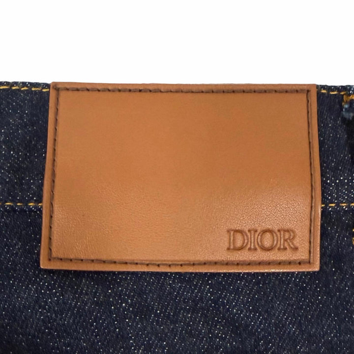未使用品□DIOR ディオール オム 013D001AY978 SLIM17.5 ボタンフライ デニムパンツ ジーンズ インディゴブルー 30 日本製 正規品 メンズ