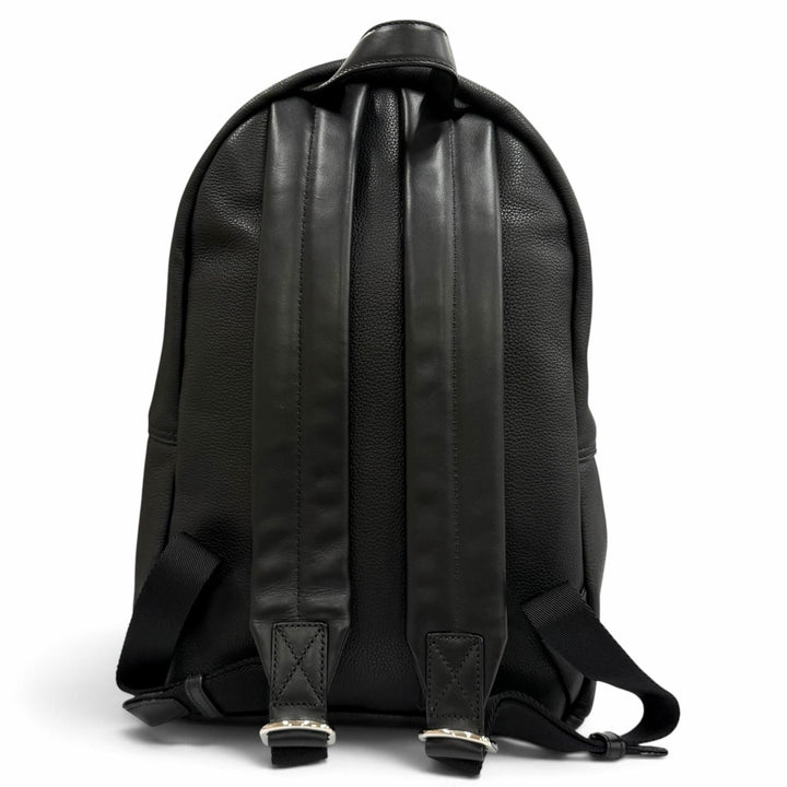 極美品★BALLY バリー WOLFSON ロゴ金具 スタッズデザイン ハラコ レザー リュックサック デイパック ブラック ブラウン レディース