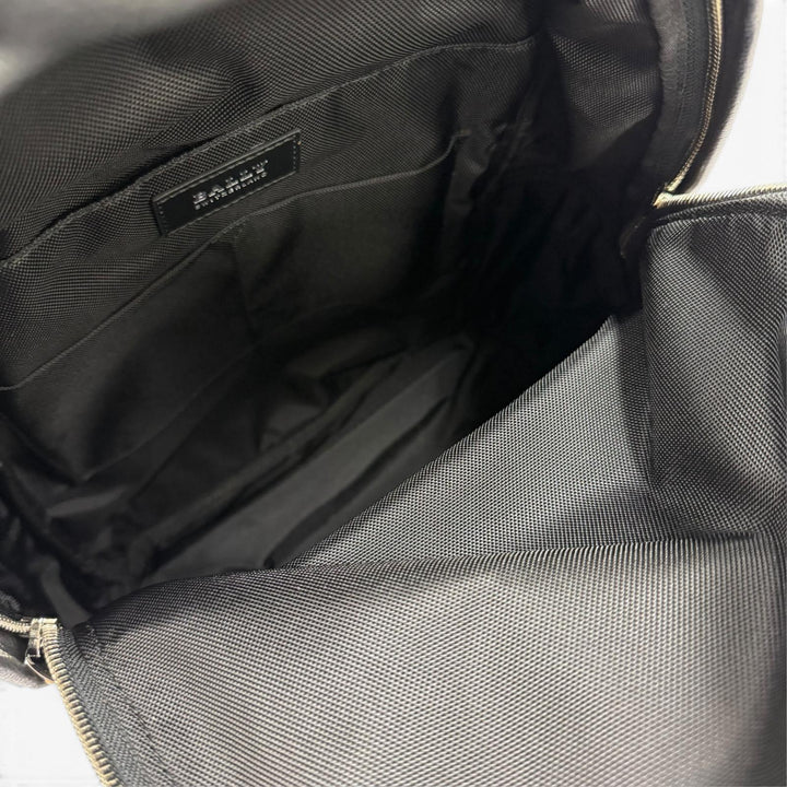 極美品★BALLY バリー WOLFSON ロゴ金具 スタッズデザイン ハラコ レザー リュックサック デイパック ブラック ブラウン レディース