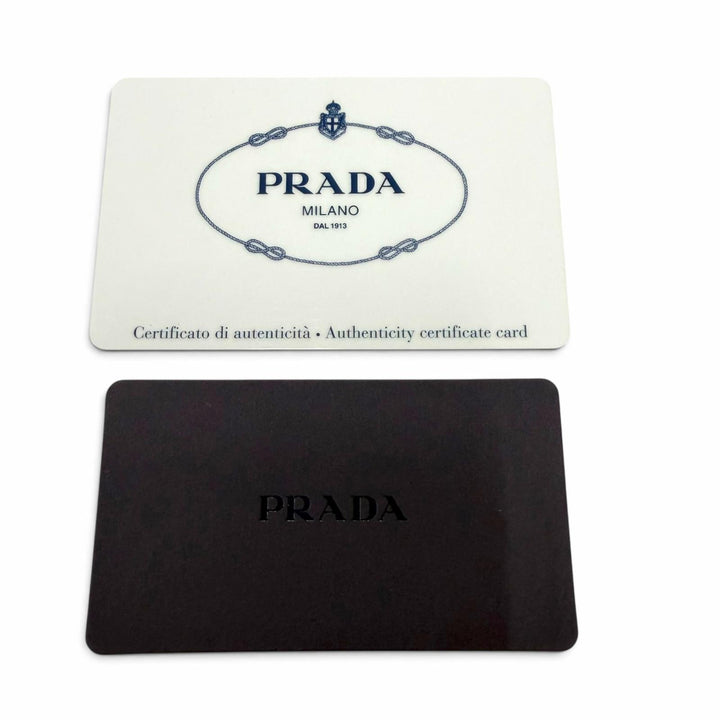 良品▼PRADA プラダ 1BL011 ナイロン レザー トライアングルロゴ 三角プレート ベルトバッグ ボディバッグ ブラック イタリア製 メンズ