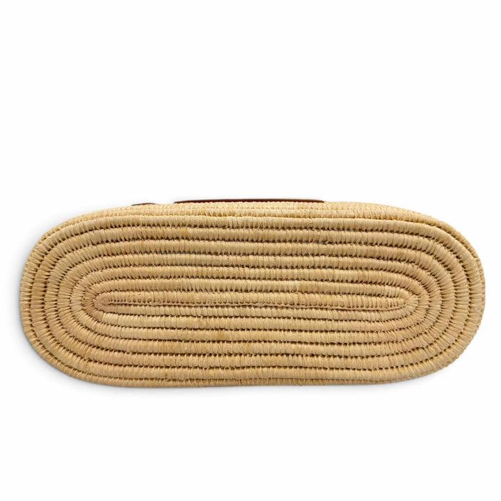 極美品☆LOEWE ロエベ A223099X08 スクエア バスケット バッグ スモール ラフィア レザー かごバッグ ハンドバッグ ナチュラル ホワイト