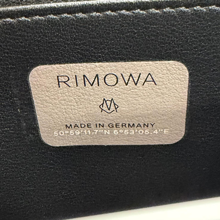 極美品□DIOR RIMOWA ディオールオム リモワ 2DRCA295YWT パーソナル アルミニウム レザー パーソナル ショルダーバッグ 黒 ドイツ製