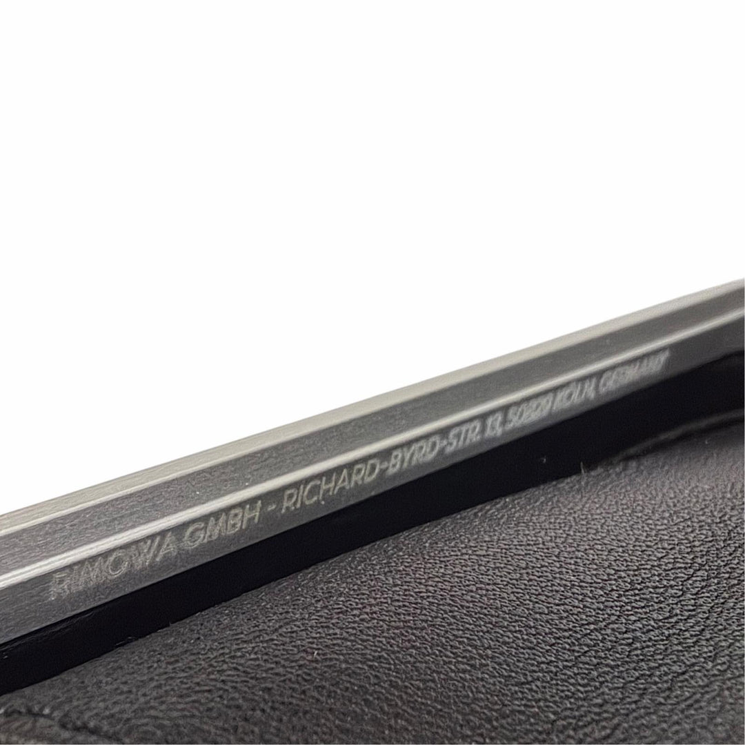 極美品□DIOR RIMOWA ディオールオム リモワ 2DRCA295YWT パーソナル アルミニウム レザー パーソナル ショルダーバッグ 黒 ドイツ製