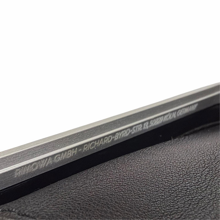 極美品□DIOR RIMOWA ディオールオム リモワ 2DRCA295YWT パーソナル アルミニウム レザー パーソナル ショルダーバッグ 黒 ドイツ製