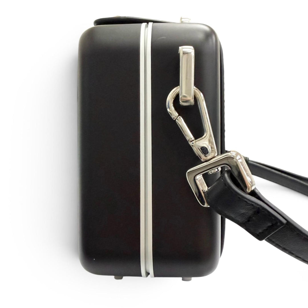 極美品□DIOR RIMOWA ディオールオム リモワ 2DRCA295YWT パーソナル アルミニウム レザー パーソナル ショルダーバッグ 黒 ドイツ製