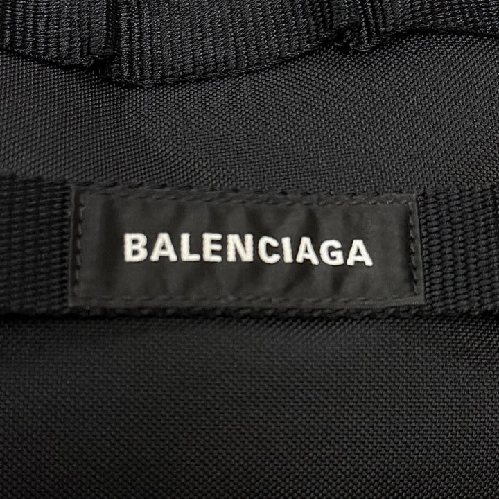 美品▼BALENCIAGA バレンシアガ 644029 ARMY アーミー スモール ナイロン レザー 2WAY トートバッグ ブラック イタリア製 メンズ