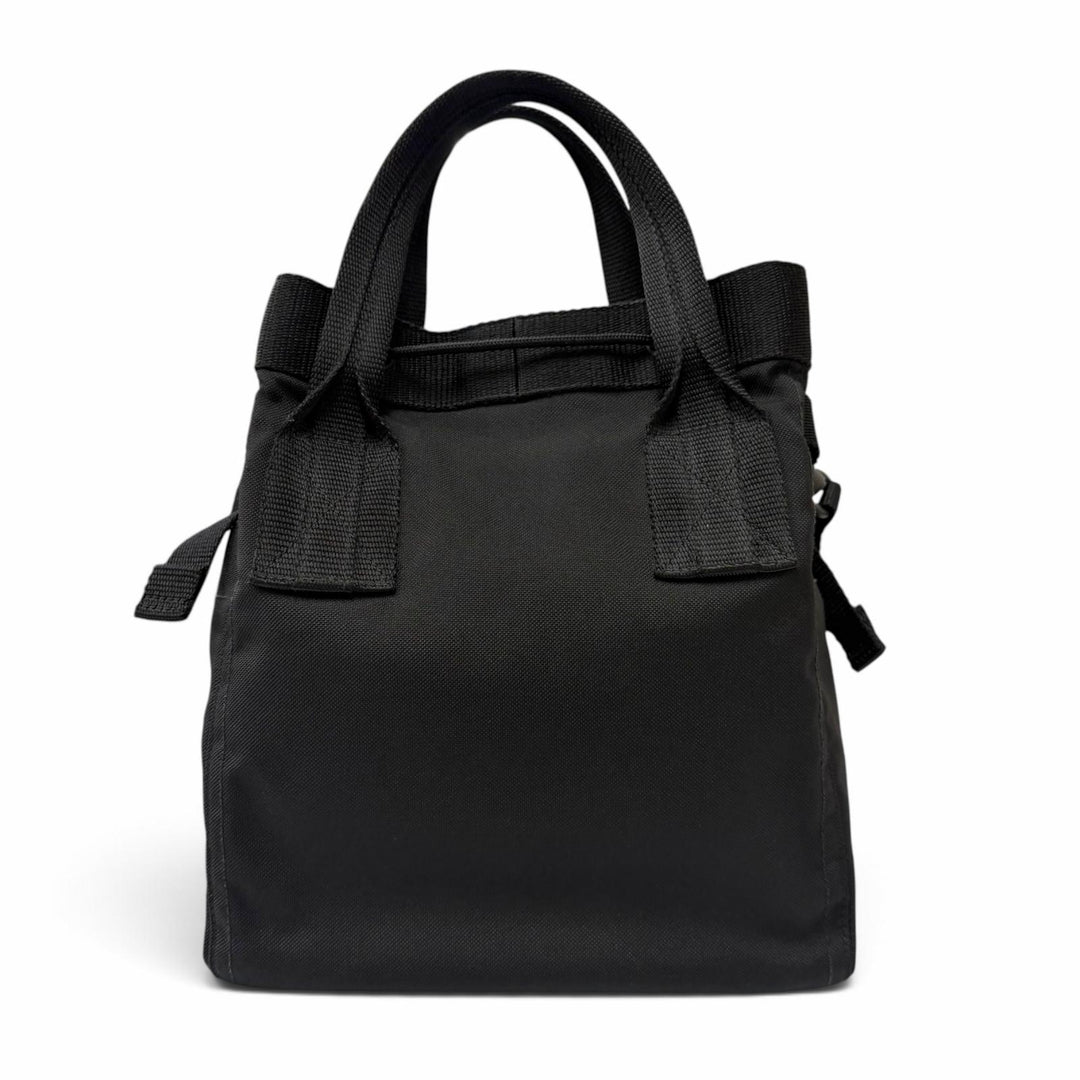 美品▼BALENCIAGA バレンシアガ 644029 ARMY アーミー スモール ナイロン レザー 2WAY トートバッグ ブラック イタリア製 メンズ