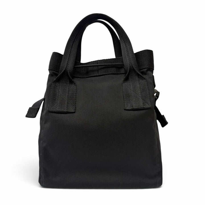 美品▼BALENCIAGA バレンシアガ 644029 ARMY アーミー スモール ナイロン レザー 2WAY トートバッグ ブラック イタリア製 メンズ