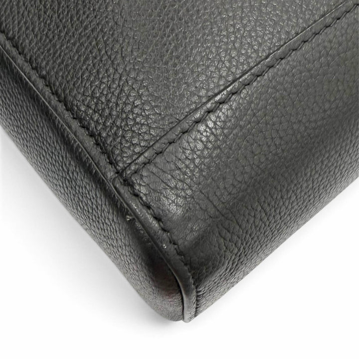 良品▼BVLGARI ブルガリ 291917 ブルガリマン レザー 2WAY ビジネスバッグ ブリーフケース ブラック メンズ 定価462000円 保存袋付き