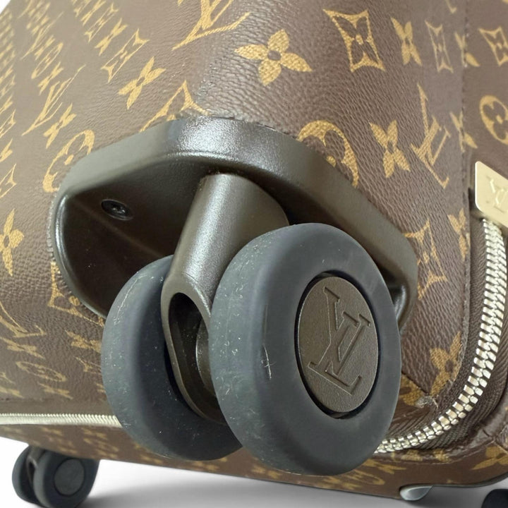 美品□LOUIS VUITTON ルイヴィトン M13767 モノグラム ホライゾン 55 スーツケース モノグラムキャンバス 4輪 ブラウン フランス製