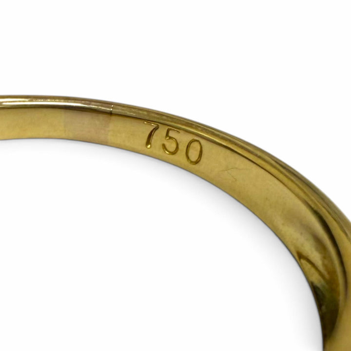極美品□TIFFANY&amp;Co. ティファニー ヴィンテージ 750 サファイア カボションカット リング 指輪 イエローゴールド JP13号相当 重量3.75g