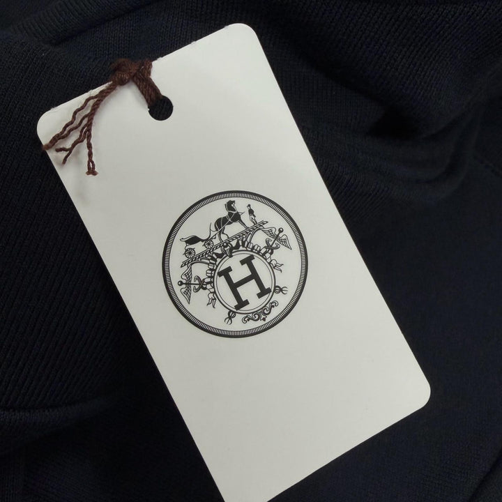 未使用品□HERMES エルメス 25AW H567775H Clou de Selle ワッペン スウェットシャツ ダークネイビー S イタリア製 正規品 メンズ