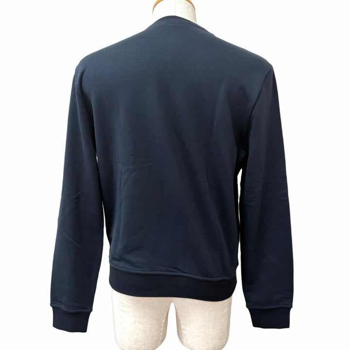 未使用品□HERMES エルメス 25AW H567775H Clou de Selle ワッペン スウェットシャツ ダークネイビー S イタリア製 正規品 メンズ