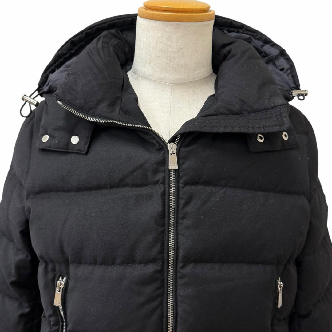 美品□TATRAS タトラス 22AW MTAT22A4289-D DOMIZIANO ウール シルク Rライン フーデッド ダウンジャケット ブラック 03 正規品 メンズ