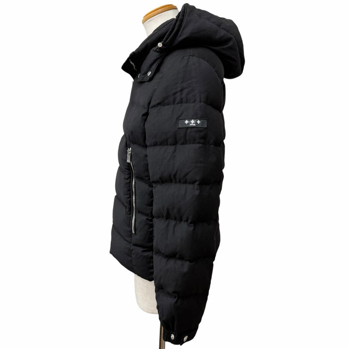 美品□TATRAS タトラス 22AW MTAT22A4289-D DOMIZIANO ウール シルク Rライン フーデッド ダウンジャケット ブラック 03 正規品 メンズ