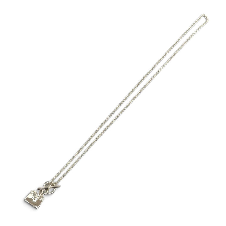 美品★HERMES エルメス 2024年製 AG925 アミュレット ネックレス ケリー ペンダント アクセサリー シルバー フランス製 重量13.8g