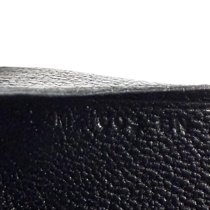 未使用品★HERMES エルメス カルヴィ デュオ ブラック シェーブル セリエ金具 コンパクトウォレット 二つ折り財布 Z刻印 フランス製 箱付