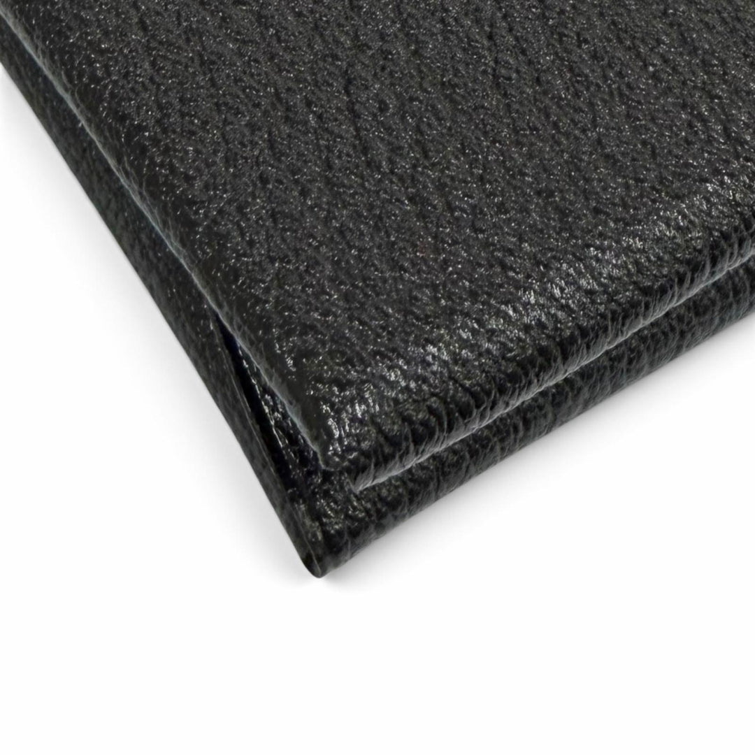 未使用品★HERMES エルメス カルヴィ デュオ ブラック シェーブル セリエ金具 コンパクトウォレット 二つ折り財布 Z刻印 フランス製 箱付