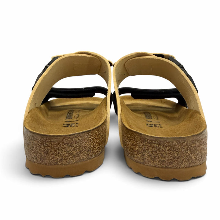 未使用品▼BIRKENSTOCK RickOwens ビルケンシュトック リックオウエンス Rotterdam ロッテルダム レザーサンダル ベージュ ブラック 27