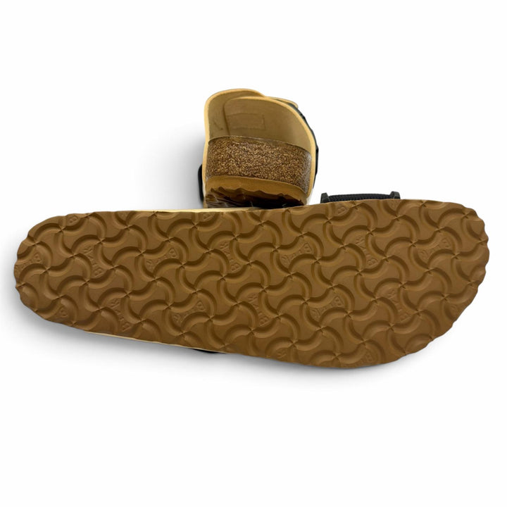 未使用品▼BIRKENSTOCK RickOwens ビルケンシュトック リックオウエンス Rotterdam ロッテルダム レザーサンダル ベージュ ブラック 27