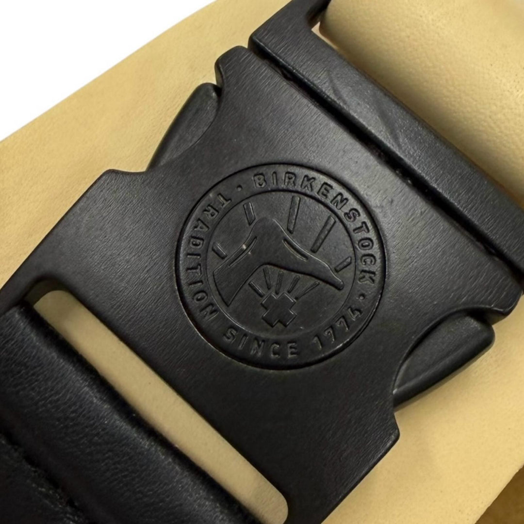 未使用品▼BIRKENSTOCK RickOwens ビルケンシュトック リックオウエンス Rotterdam ロッテルダム レザーサンダル ベージュ ブラック 27