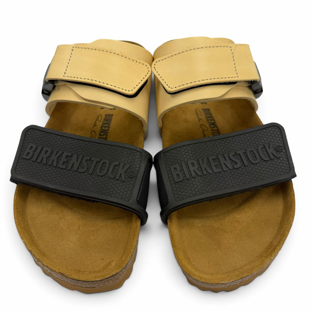 未使用品▼BIRKENSTOCK RickOwens ビルケンシュトック リックオウエンス Rotterdam ロッテルダム レザーサンダル ベージュ ブラック 27