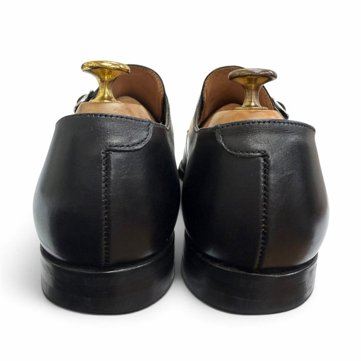 美品□CROCKETT&amp;JONES クロケットアンドジョーンズ COMPTON 3 レザー UNITED ARROWS別注 モンクストラップ ドレスシューズ 7E 英国製