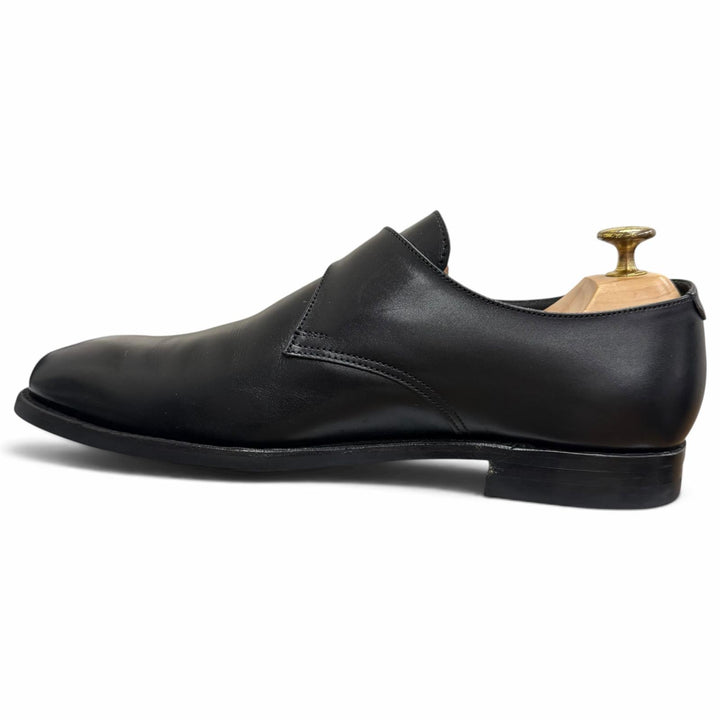 美品□CROCKETT&amp;JONES クロケットアンドジョーンズ COMPTON 3 レザー UNITED ARROWS別注 モンクストラップ ドレスシューズ 7E 英国製