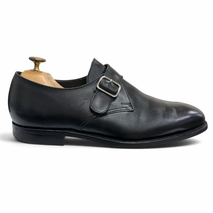 美品□CROCKETT&amp;JONES クロケットアンドジョーンズ COMPTON 3 レザー UNITED ARROWS別注 モンクストラップ ドレスシューズ 7E 英国製