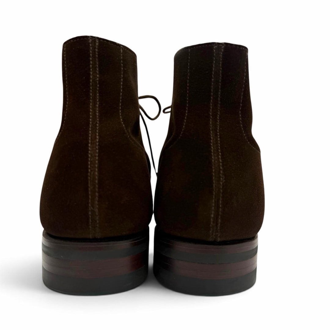 極美品▼CROCKETT&amp;JONES クロケットアンドジョーンズ CHUKKA チャッカ スウェードレザー レースアップ チャッカ ブーツ ブラウン 6.5