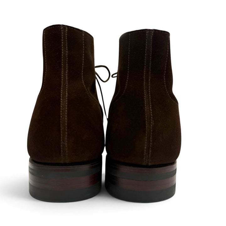 極美品▼CROCKETT&amp;JONES クロケットアンドジョーンズ CHUKKA チャッカ スウェードレザー レースアップ チャッカ ブーツ ブラウン 6.5