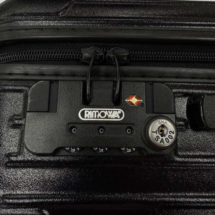 良品▼RIMOWA リモワ 851.52.10.8 サルサ ポリカーボネート TSAロック搭載 2輪 キャリーケース スーツケース ブラック ドイツ製 メンズ